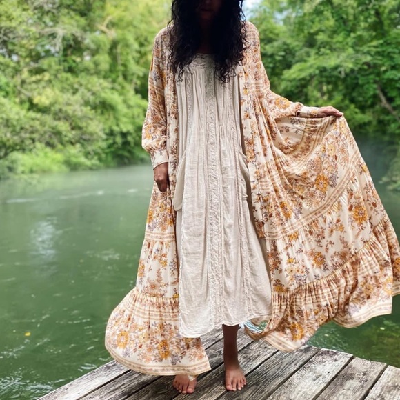 Spell Meadowland Gown in Cream - Picture 9 of 16